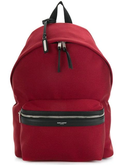 Saint Laurent Zipped Backpack - Red