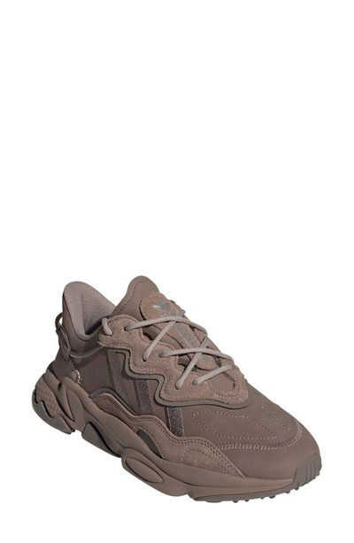 Adidas Originals Ozweego Sneaker In Brown/ Brown/ White