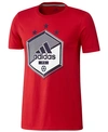 Adidas Originals Adidas Men's Graphic Soccer T-shirt In Scarlet