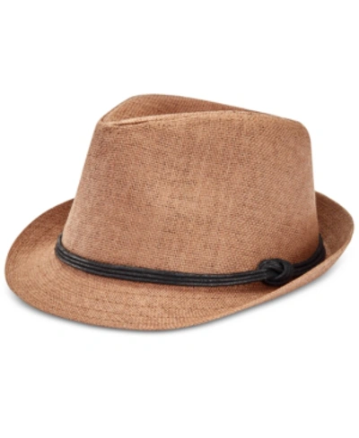 Levi's Men's Paper Straw Vintage-inspired Fedora Hat In Brown