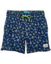 Beach Bros Tropical Chalk Swim Short In Blue