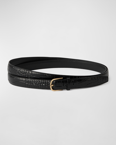 Totême Wrap Belt Croco