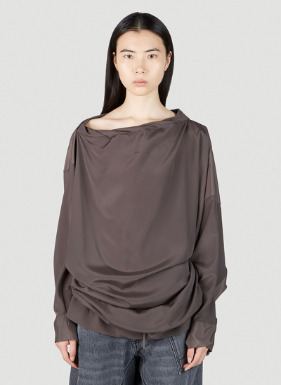 Vivienne Westwood Oversized Hebo Top In Grey