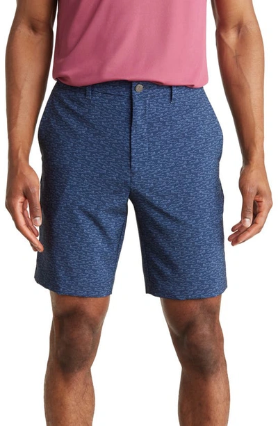Original Penguin Golf Novelty Patterned Golf Shorts In Black Iris