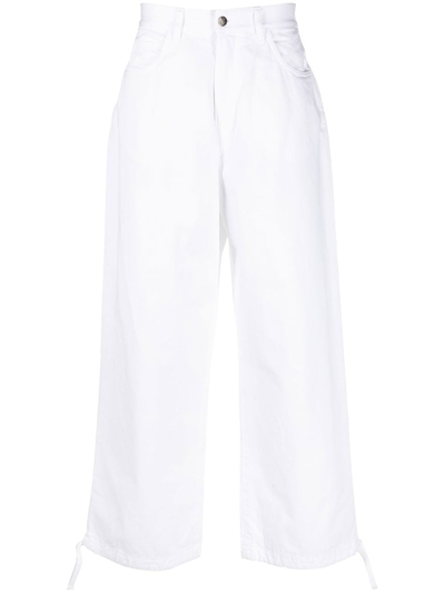 Société Anonyme Red Cross Wide-leg Jeans In White