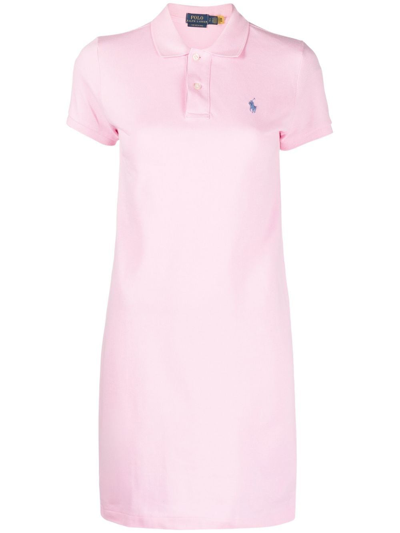 Polo Ralph Lauren Polo Pony Short-sleeved Dress In Pink