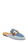Tod's Kate Panelled Mules In Light Blue