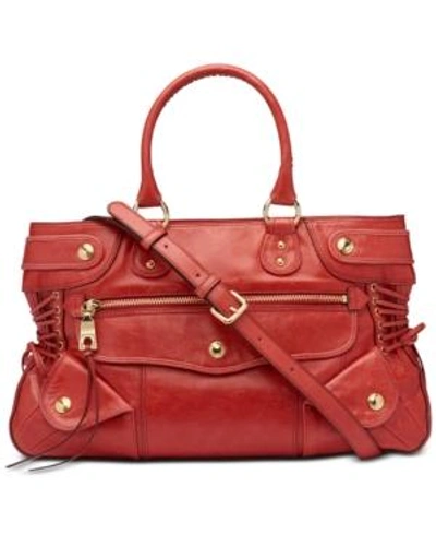 Dkny Dana Extra-large Satchel, Created For Macy's In Bright Red