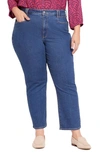 Nydj High Waist Ankle Relaxed Straight Leg Jeans In Waterfall