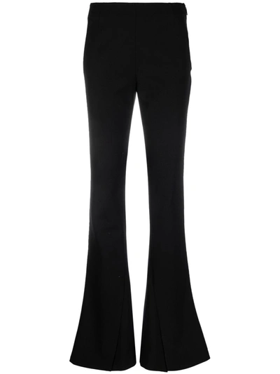 Ambush High-waisted Split Trousers In Black