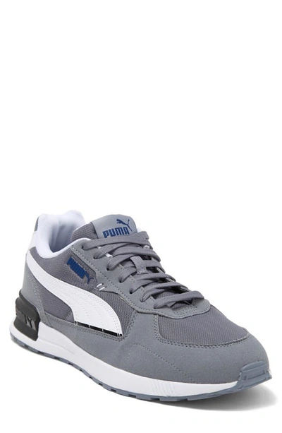 Puma Graviton Running Shoe In Gray Tile-white-clyde Royal