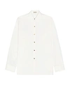 Fear Of God Eternal Stretch Cotton & Wool Button-up Shirt In White