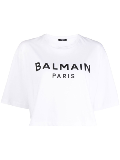 Balmain T-shirt  Damen Farbe Weiss In White