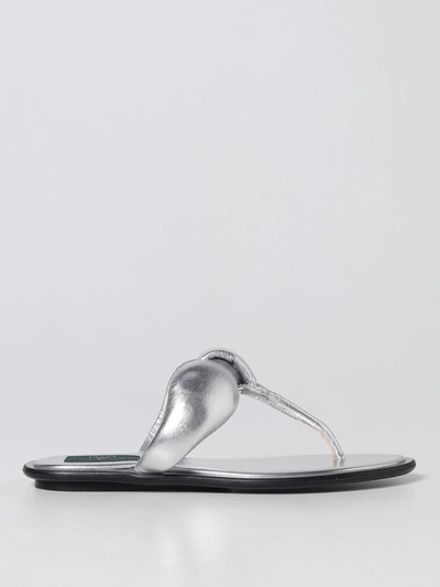 Emilio Pucci Flat Sandals  Woman Color Silver