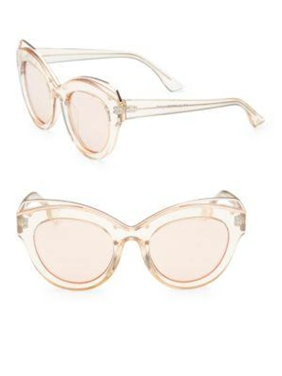 Le Specs Halogazer Golden Oversized Sunglasses In Sahara