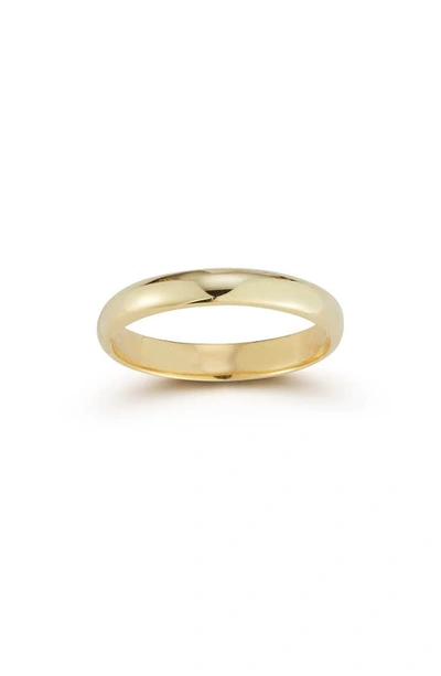 Chloe & Madison Plated Sterling Silver Band Ring In Yellow Gold