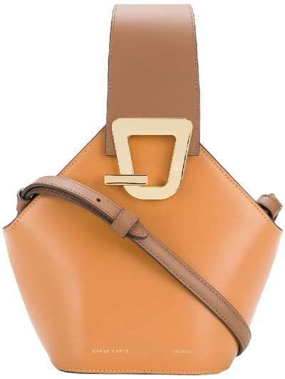 Danse Lente Mini Johnny Leather Bucket Bag - Brown