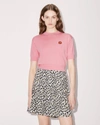 Kenzo Boke Flower Short-sleeves Top In Rose