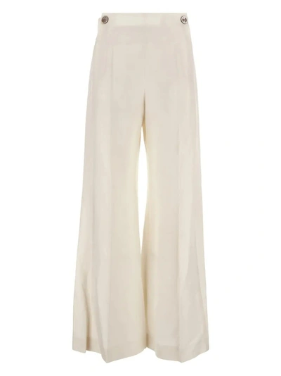 Chloé White Marinara Flared Pants