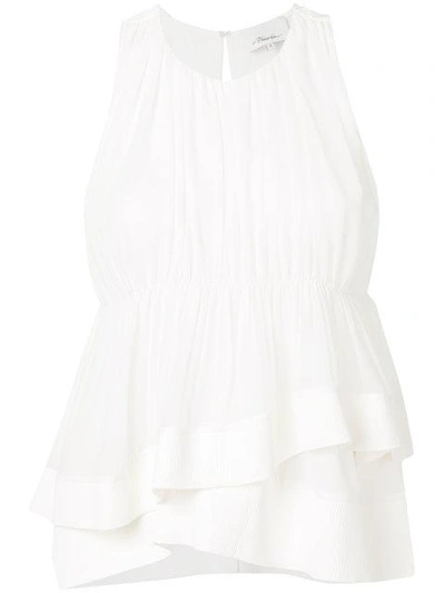 3.1 Phillip Lim / フィリップ リム Ruffle-trim Top In White