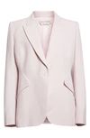 Alexander Mcqueen Women's Tailored Peak-lapel Jacket In Porcelain