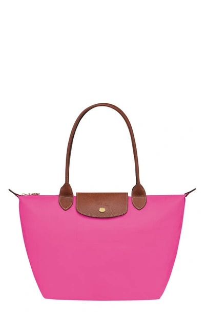 Longchamp Medium Le Pliage Shoulder Tote In Candy