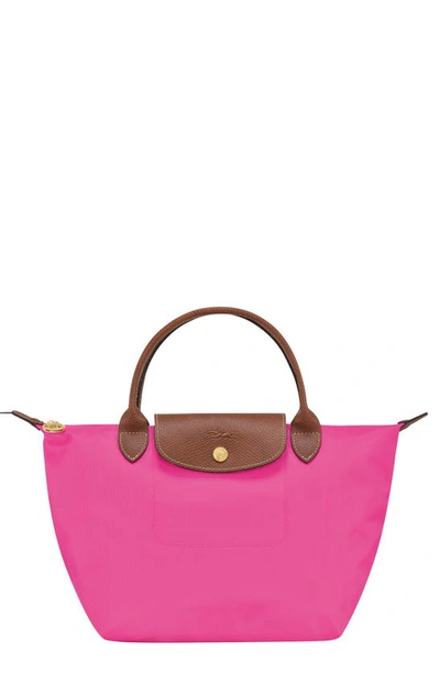 Longchamp Small Le Pliage Top Handle Bag In Pink
