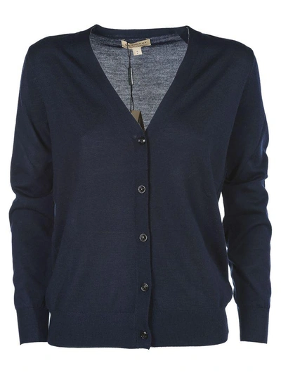 Burberry Button-up Cardigan In Navy