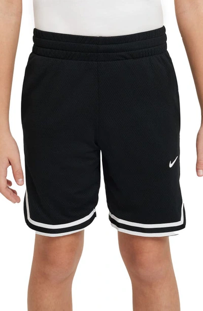 Nike Dri-fit Dna Big Kids' (boys') Basketball Shorts In Black/white
