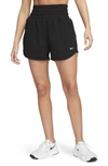 Nike Women's One Dri-fit Ultra High-waisted 3" Brief-lined Shorts In Black