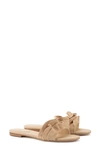 Larroude Ivy Ruffle-detail Sandals In Beige