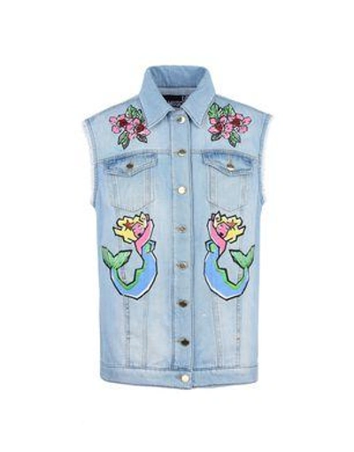 Love Moschino Vests In Blue