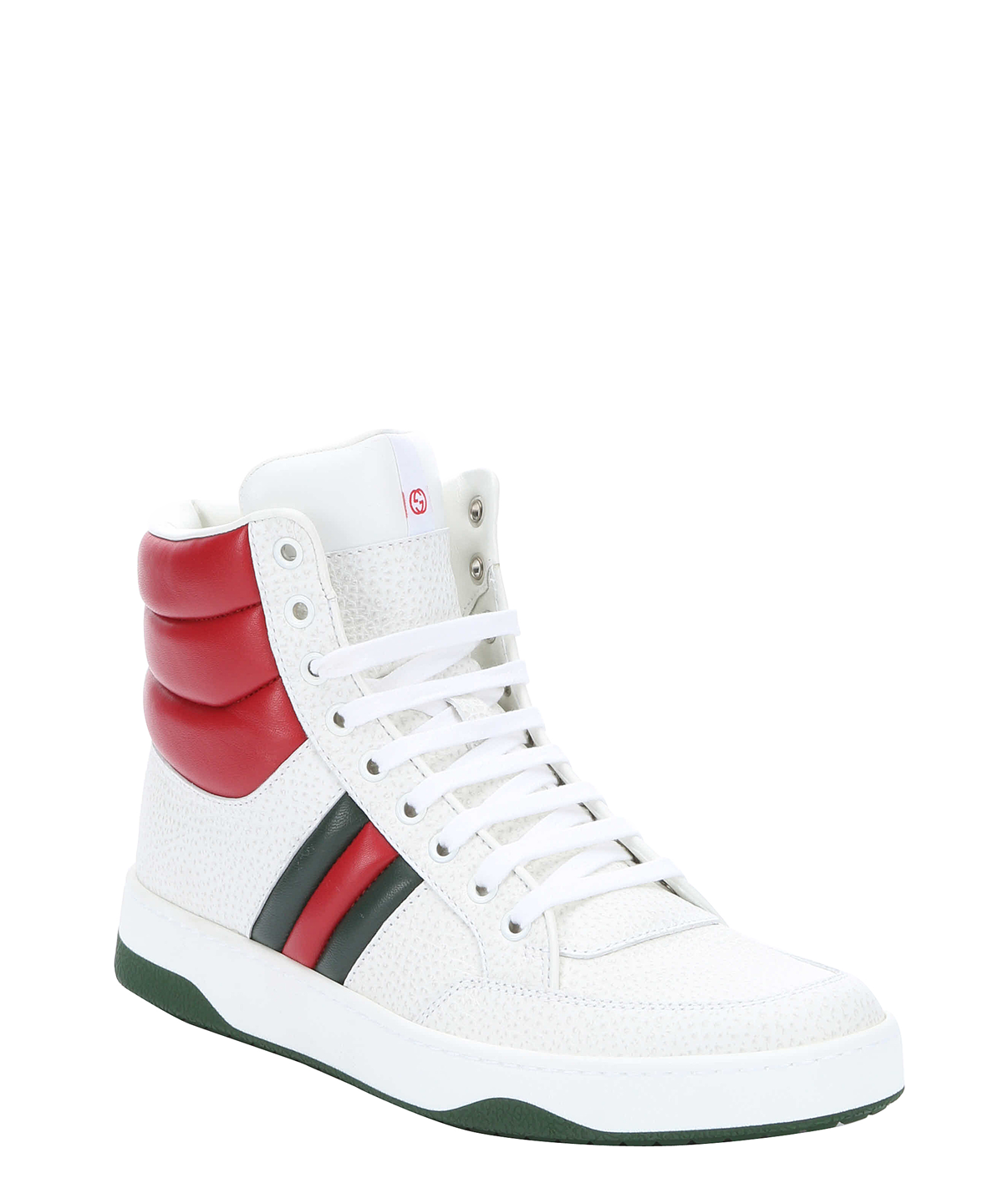 gucci shoes white and red