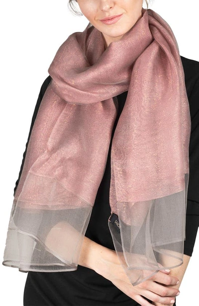 Saachi Shimmer Scarf In Pink