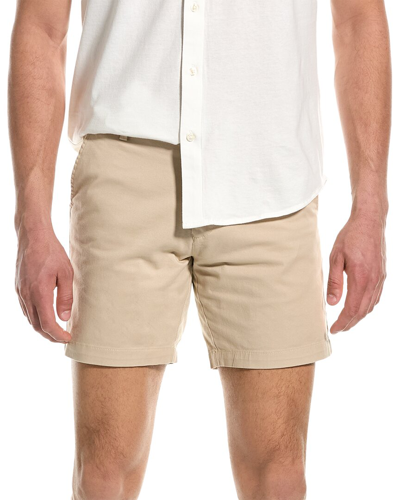 Slate & Stone Stretch Cotton Chino Shorts In Beige