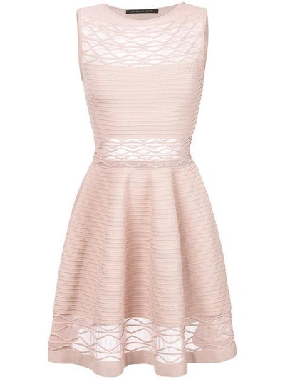 Antonino Valenti Short Embroidered Dress - Pink