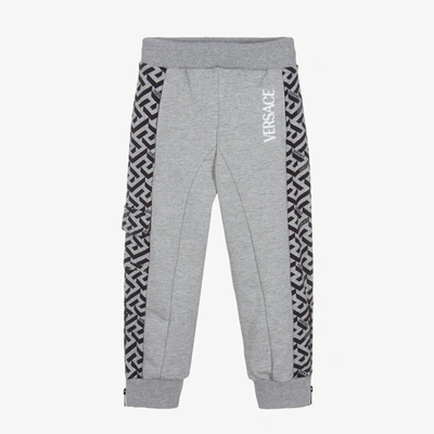 Versace Kids' Boys Grey La Greca Joggers