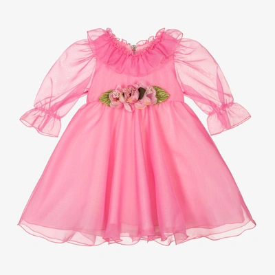 Graci Babies' Girls Pink Chiffon Dress