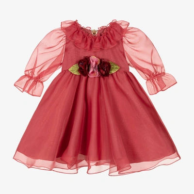 Graci Babies' Girls Red Chiffon Dress