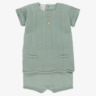 Paz Rodriguez Baby Boys Sage Green Shorts Set