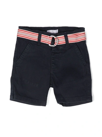 Patachou Babies' Boys Blue Cotton Bermuda Shorts