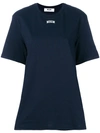 Msgm Oversized Logo Detail T-shirt