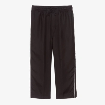 Dolce & Gabbana Black Silk Pyjama Trousers