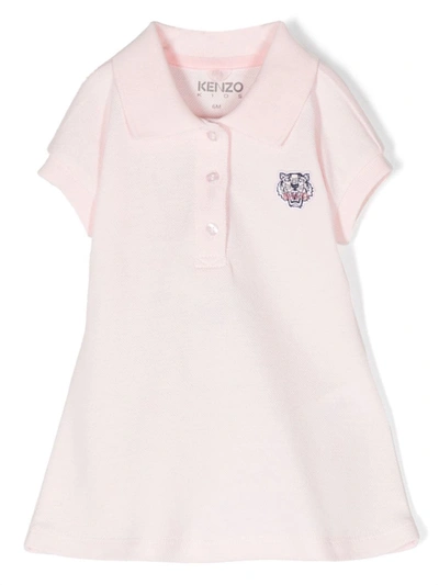 Kenzo Baby Girls Pink Tiger Polo Dress