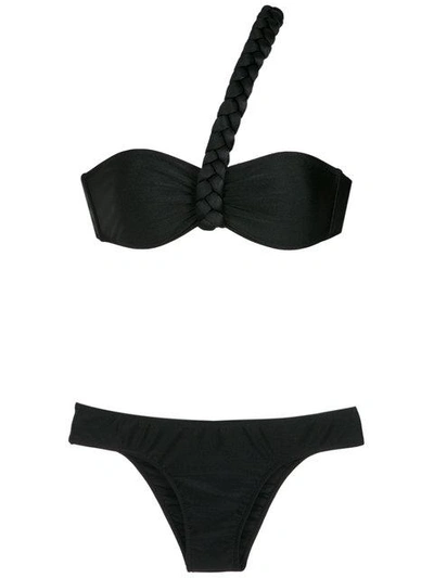 Adriana Degreas Asymmetric Bikini In Black