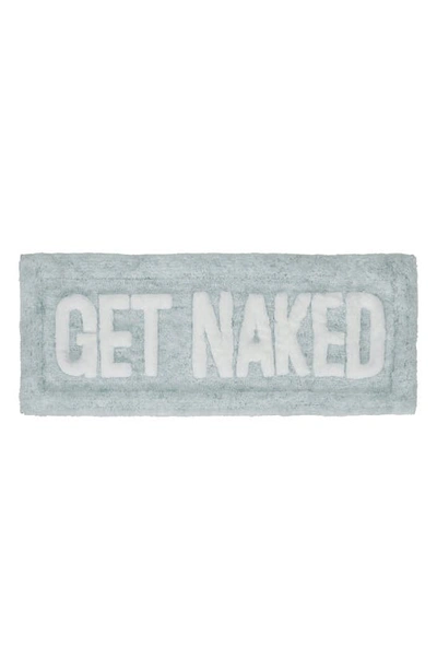 Vcny Home Get Naked Statement Bath Rug In Teal
