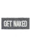 Vcny Home Get Naked Statement Bath Rug In Charcoal