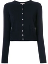 N•peal Cashmere Round Neck Cardigan In Blue