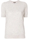 N•peal Cashmere Round Neck T In Neutrals