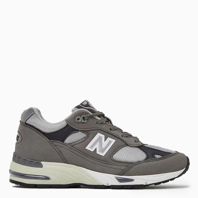 New Balance Made Uk 991 Grey/blue Trainer In Multicolor